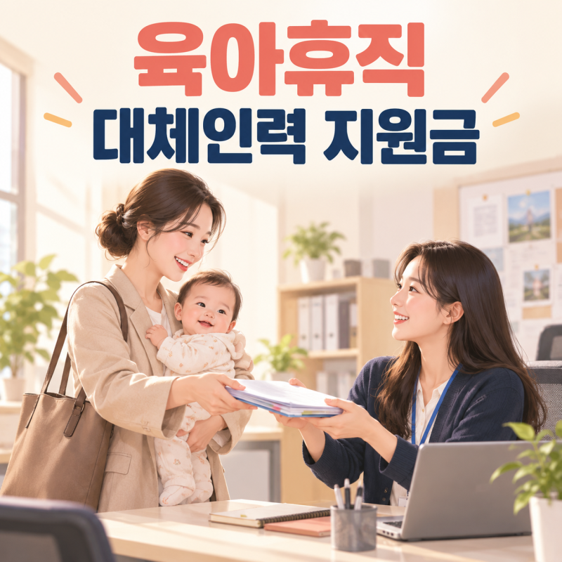 직원 육아휴직 시 대체인력 채용하면 지원금 받을 수 있을까요?