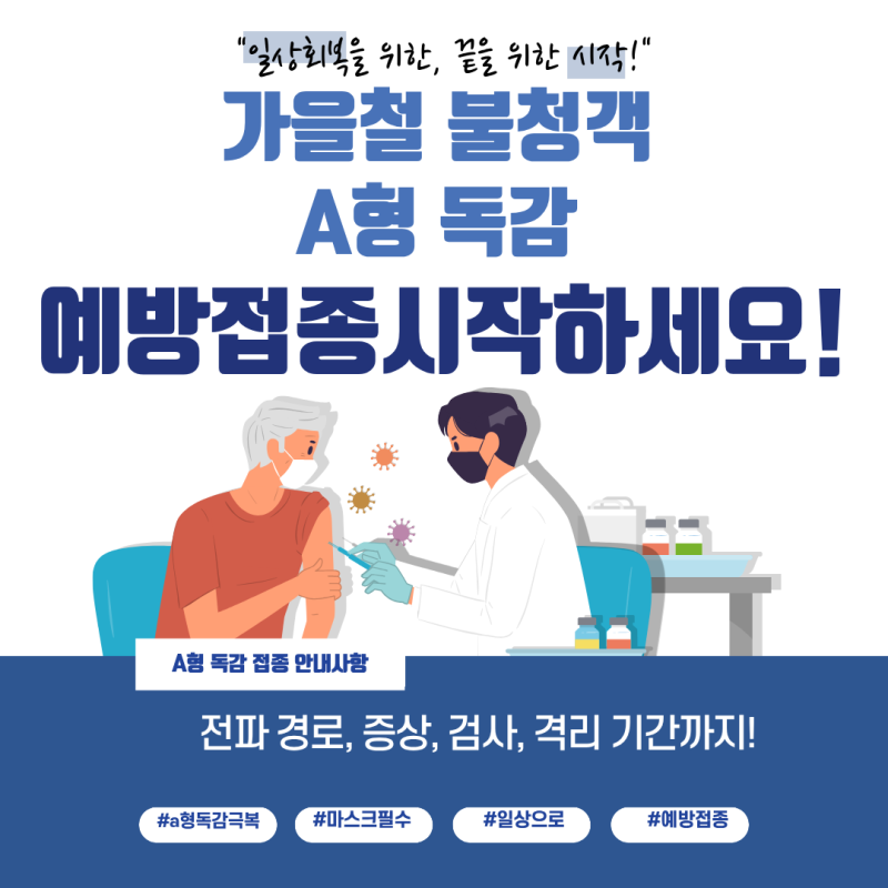 가을철 불청객 'A형 독감' 완벽 정리: 전파 경로부터 증상, 검사, 격리 기간까지
