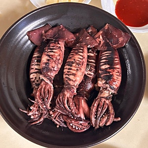 통수산 초코오징어 통찜 내돈내산 찜기에 쪄먹은 후기 | 총알오징어 내장 찌는 시간 손질방....