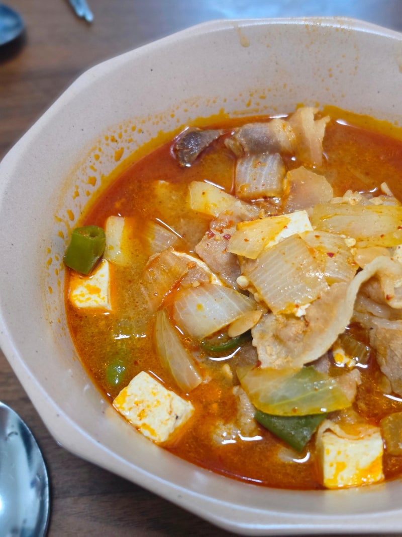 대패삼겹살 된장찌개 레시피, 고깃집 된찌 맛 내는 사부의소스 된장베이스