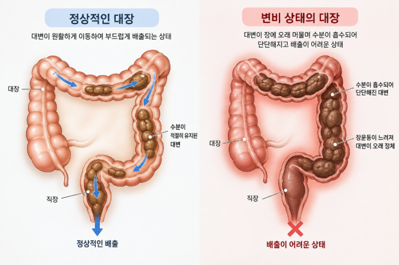 대변은 몸속에 얼마나 오래 남아 있을까? 만성변비를 방치했을 때 장에서 생기는 변화와 위....
