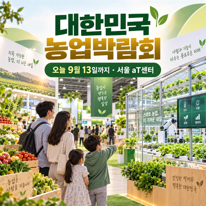 2026 대한민국 농업박람회 오늘까지｜aT센터 위치·관람 포인트
