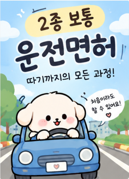 2종 보통 운전면허 따는 과정 총정리! 처음 준비하는 사람이라면 꼭 보세요