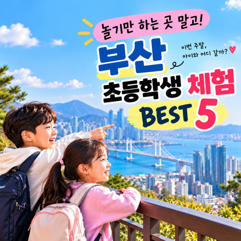 놀기만 하는 곳 말고! 부산 초등학생 체험 가볼만한 곳 BEST 5