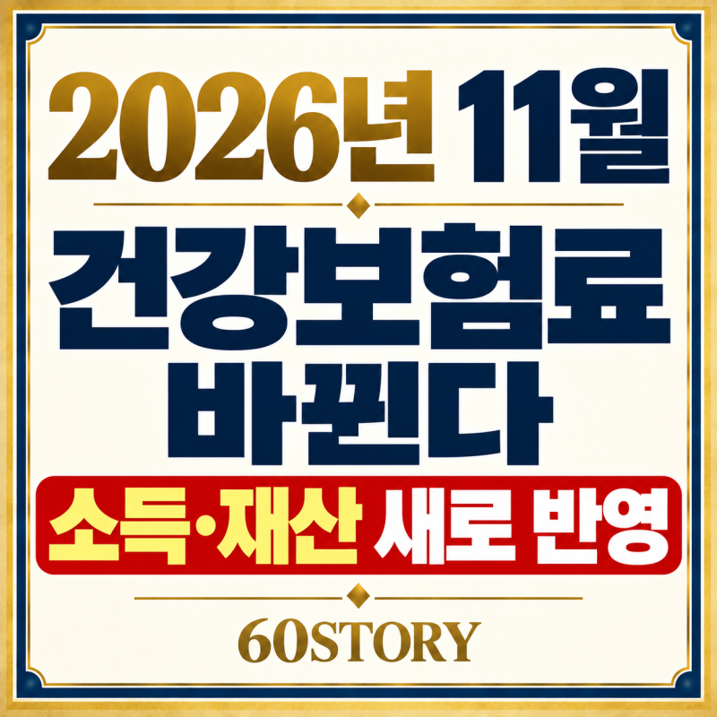 2026년 11월, 내 건강보험료 얼마나 오를까? : 매년 11월 지역가입자 소득·재산보험료 조정의 ....