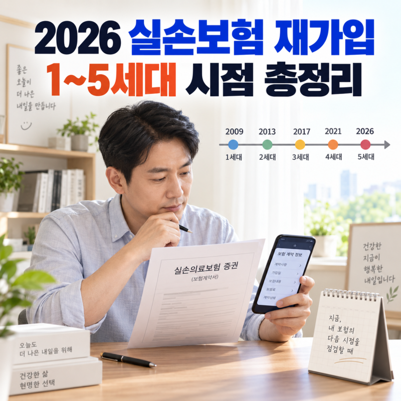 내 실손보험도 5세대로 바뀔까? 2009년·2014년·2021년 가입자는 다릅니다.