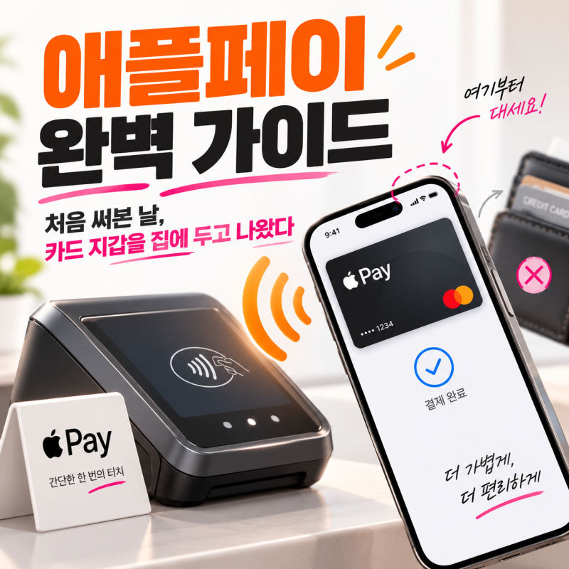처음 써본 날, 카드 지갑을 집에 두고 나왔다 — 애플페이 완벽 가이드