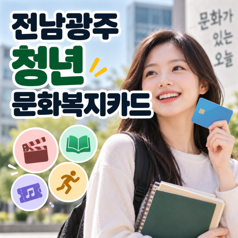 전남광주 청년 문화복지카드 신청, 3차 추가모집 대상·방법·사용처