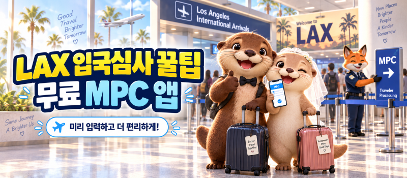 LAX 공항 이용정보 · 미국 입국심사 · MPC 이용법 · LA 여행 준비