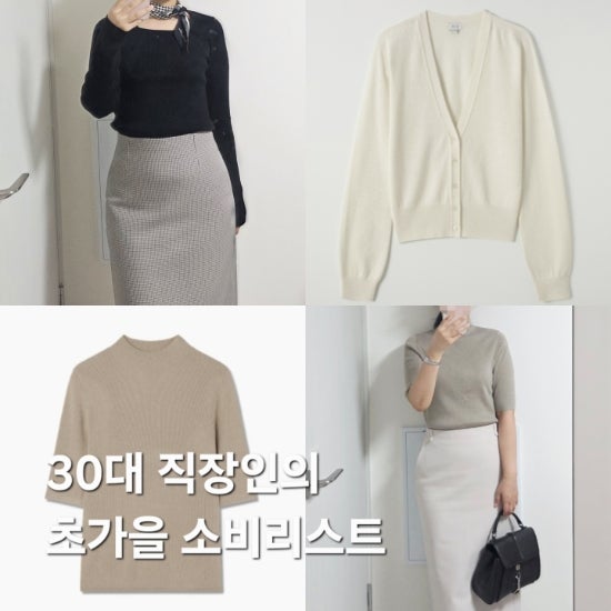 30대 가을 옷 소비리스트 (시에SIE, 유니클로, 시스티나, 리스트, 쉬즈미스, 지오다노, 하이루....