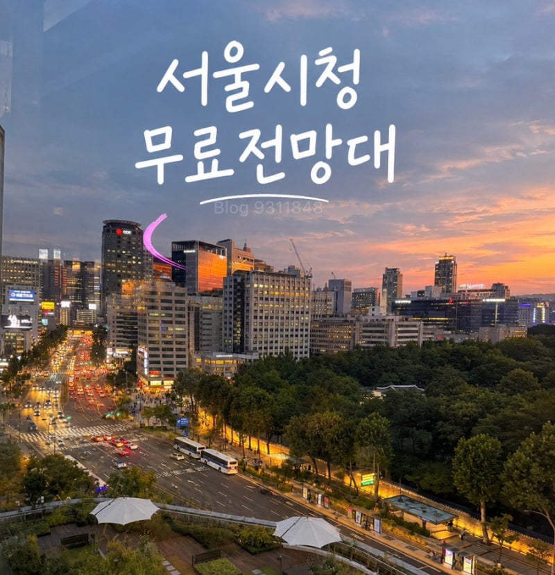 서울시청 하늘전망대 야경 무료전망대 주말 야간 개방 가는법