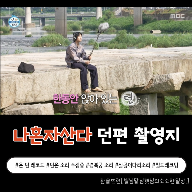 [나혼자산다 664회 촬영지] 던의 소리 채집 여행, 경복궁 봄의 문에서 살곶이다리까지 feat. 온....