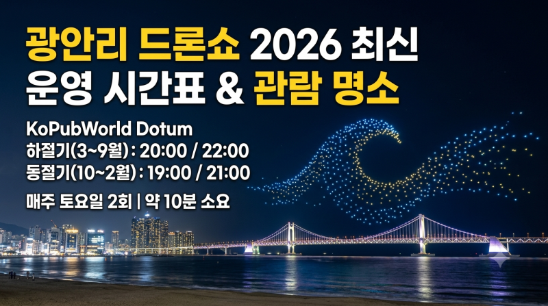 광안리 드론쇼 주차 명당 및 무료 주차장 꿀팁 총정리 (시간표·주차비 절약법)