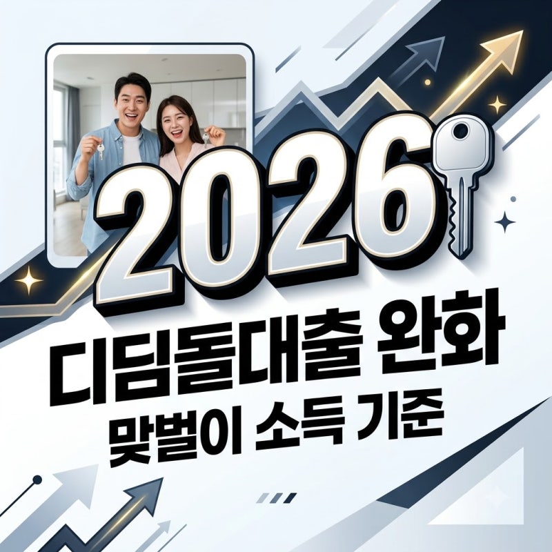 신혼부부 디딤돌대출 소득 요건 완화 2026년 10월부터 맞벌이 혜택
