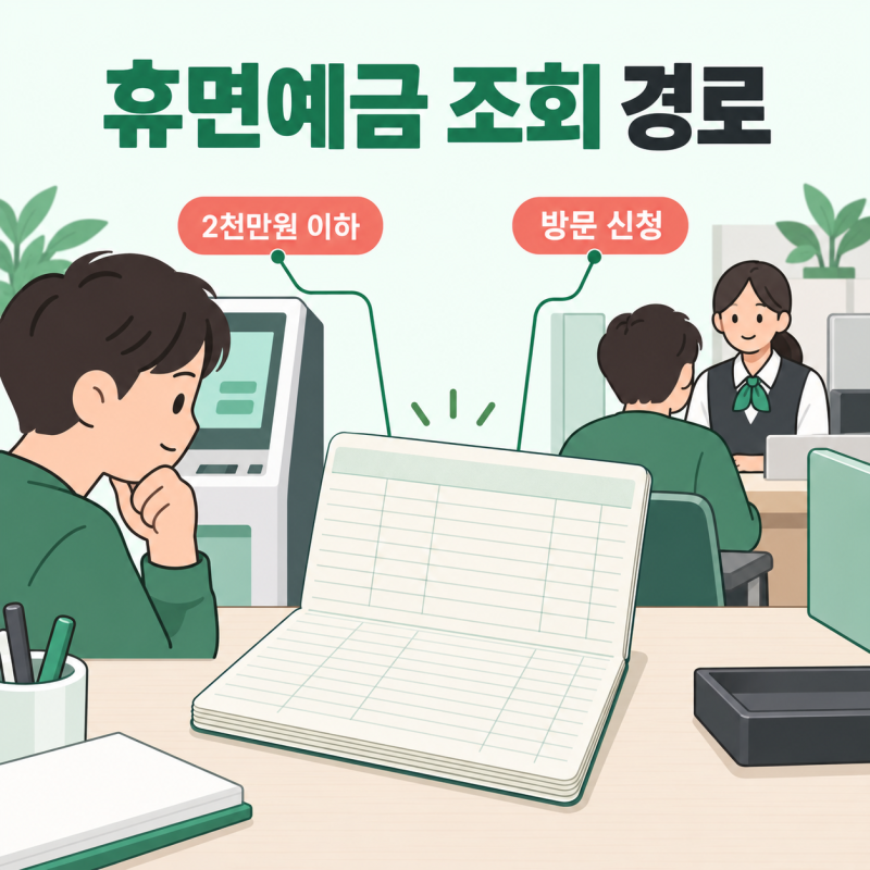휴면예금과 장기미사용계좌, 조회·지급은 어디서 갈리나