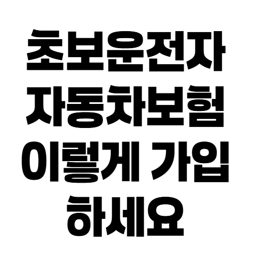 초보운전자 자동차보험료 왜 비쌀까? 보험료 낮추는 핵심 5가지