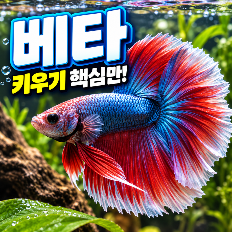 베타 물고기 키우기 하프문베타 어항 먹이 수명 침대 선택법