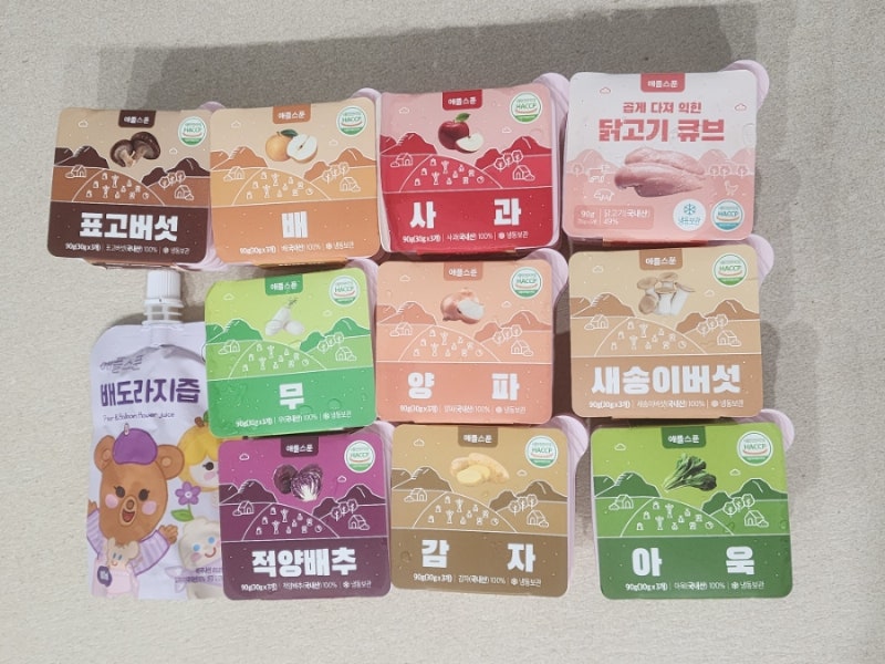 [이유식] 10g씩 급여가능한 애플스푼 냉동큐브 내돈내산 솔직 후기 / 익힌 닭고기 큐브, 사과....