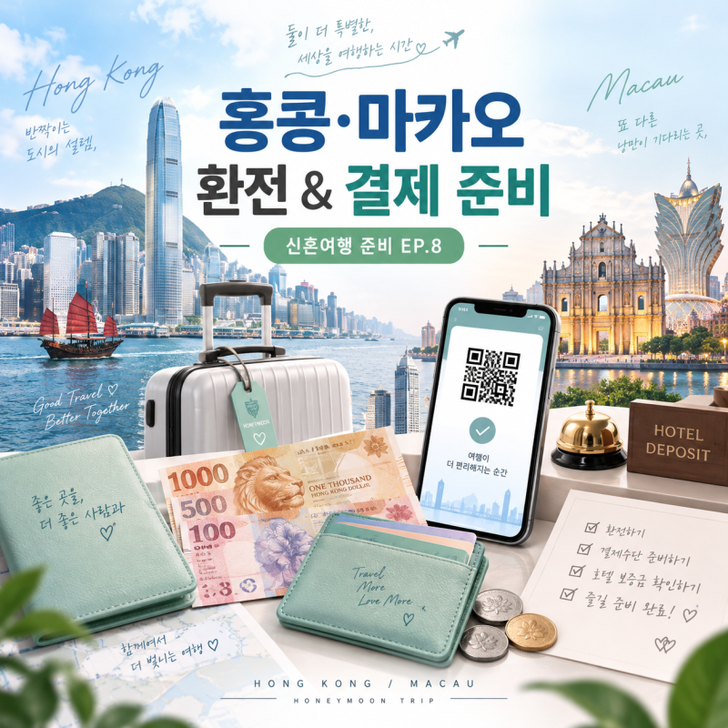 홍콩 마카오 환전 얼마나? 현금·네이버페이·토스카드 이렇게 준비했어요 [신혼여행 준비 EP.....