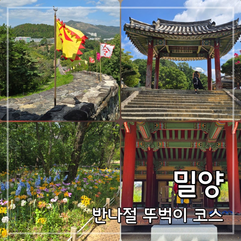 밀양 가볼만한곳 반나절 뚜벅이 코스, 밀양관아에서 영남루 별빛정원까지