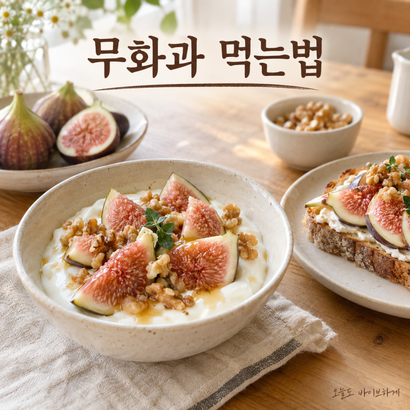 무화과 먹는법, 요거트와 토스트에 올릴 때 물기부터 달라야 해요