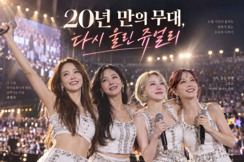쥬얼리 20년 만 완전체 무대, 박정아·이지현·서인영·조민아 재결합이 특별한 이유