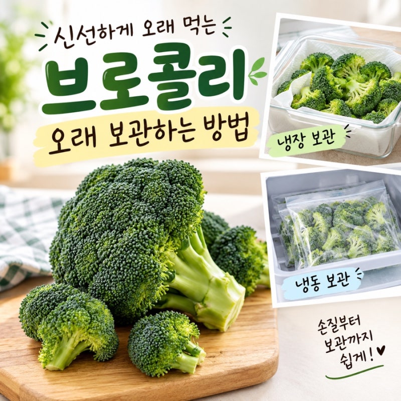 브로콜리 오래 보관하는 꿀팁!