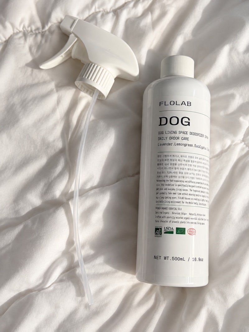 강아지 배변패드 냄새 제거, 어떻게 관리할까?｜FLOLAB DOG 공간 스프레이
