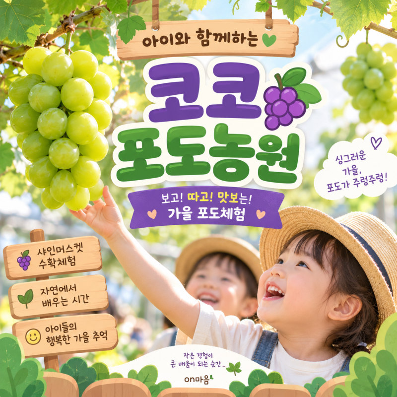 시흥 코코포도농원 포도체험｜어린이집 현장학습으로 직접 다녀온 후기