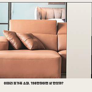 천연 통가죽 4인 카우치 소파, 휴스턴 모델 특징 정리