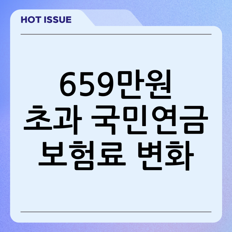 국민연금 납부액 조회 659만원 넘으면 보험료는 어떻게 달라질까 2026년 기준 정리
