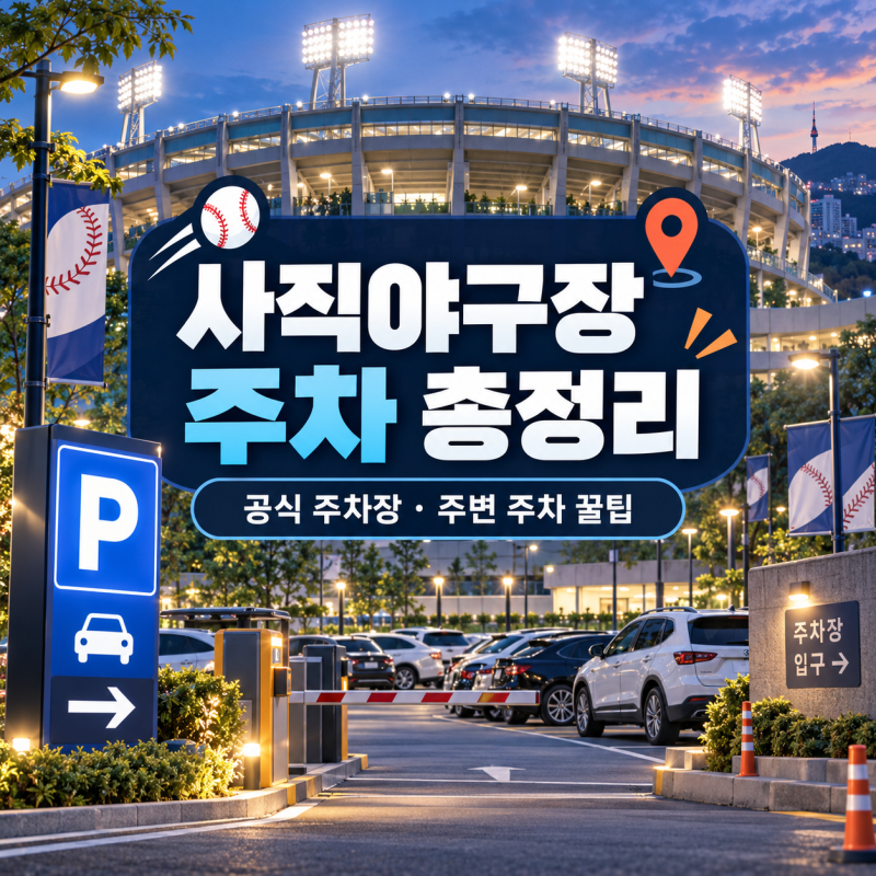 사직야구장 주차 총정리｜공식 주차장 요금·홈플러스·주변 주차장 추천