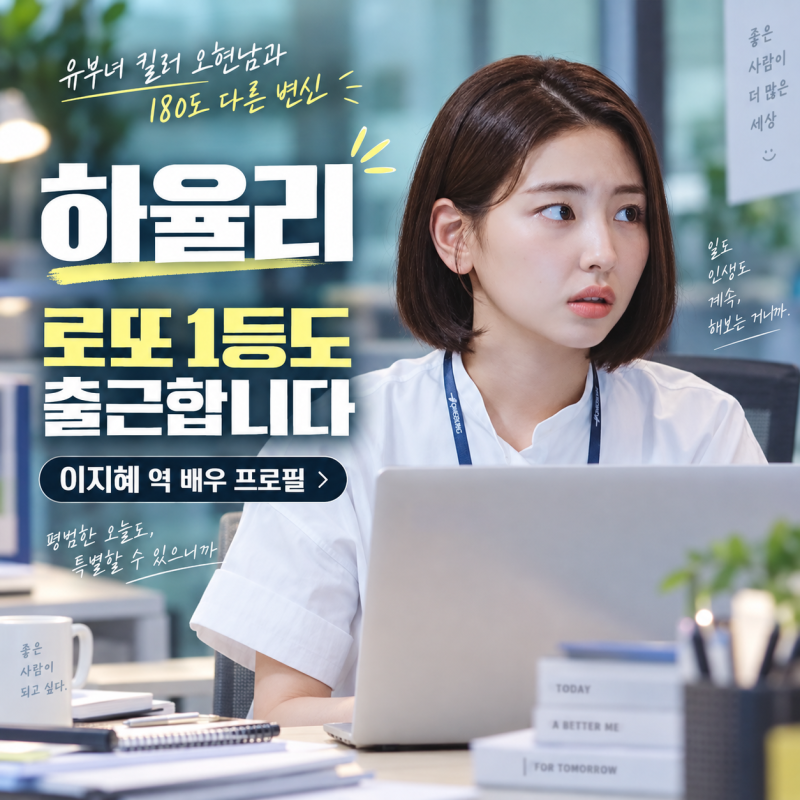 《로또 1등도 출근합니다》 이지혜 역 하율리｜유부녀 킬러 오현남과 180도 다른 변신