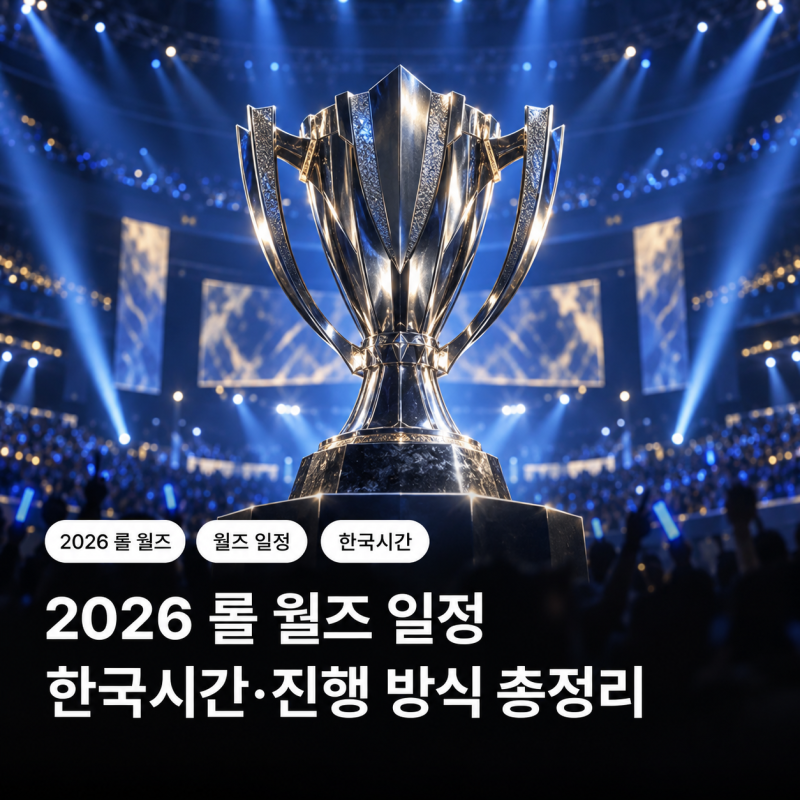 2026 롤 월즈 일정 언제? 10월 15일 개막·11월 14일 결승 개최지와 방식
