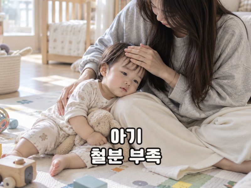 아기 철분 부족 증상 원인과 해결법 이유식 식단 관리는?