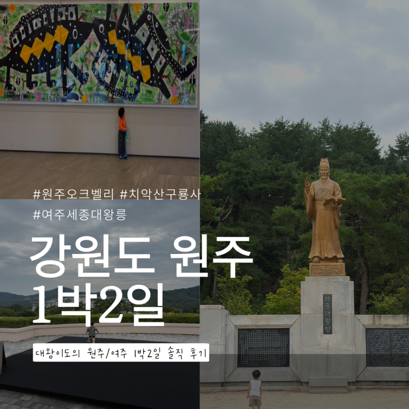 [강원도 원주 1박 2일 가족여행] 두 돌 아이와 가볼 만한 곳 오크밸리 리조트, 치악산 구룡사, ....