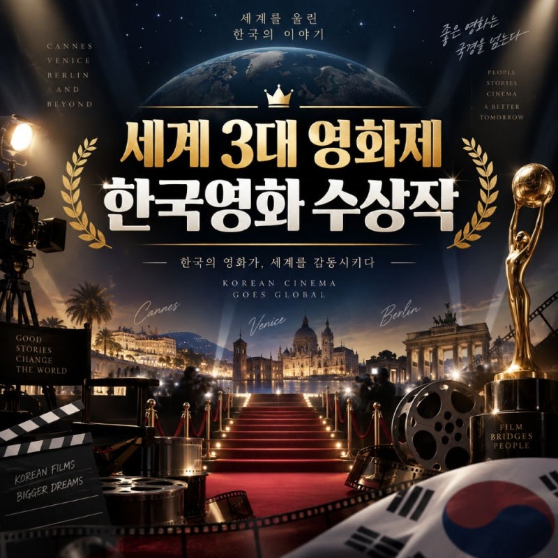 "세계 3대 영화제 한국 영화 수상작 모음", 칸·베니스·베를린 누가 받았나?