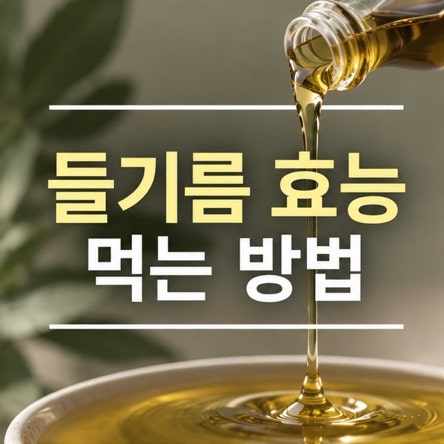 들기름 효능 매일 한 숟갈씩 먹었습니다, 공복보다 먹는 방법을 바꾼 이유