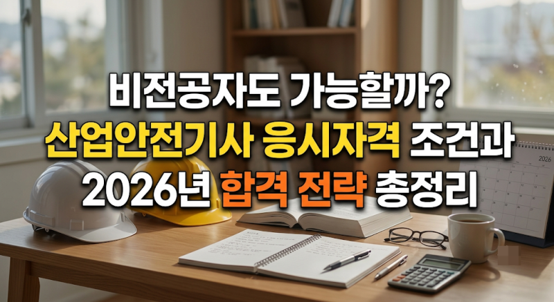 비전공자도 가능할까? 산업안전기사 응시자격 조건과 2026년 합격 전략 총정리