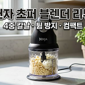닌자 프로페셔널 초퍼 핸드블렌더 리뷰 - 4중날, 스플래시 가드, 컴팩트, 장단점 총정리