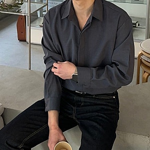 남자 셔츠 구김 걱정 줄이는 링클프리 오버핏 남방 코디