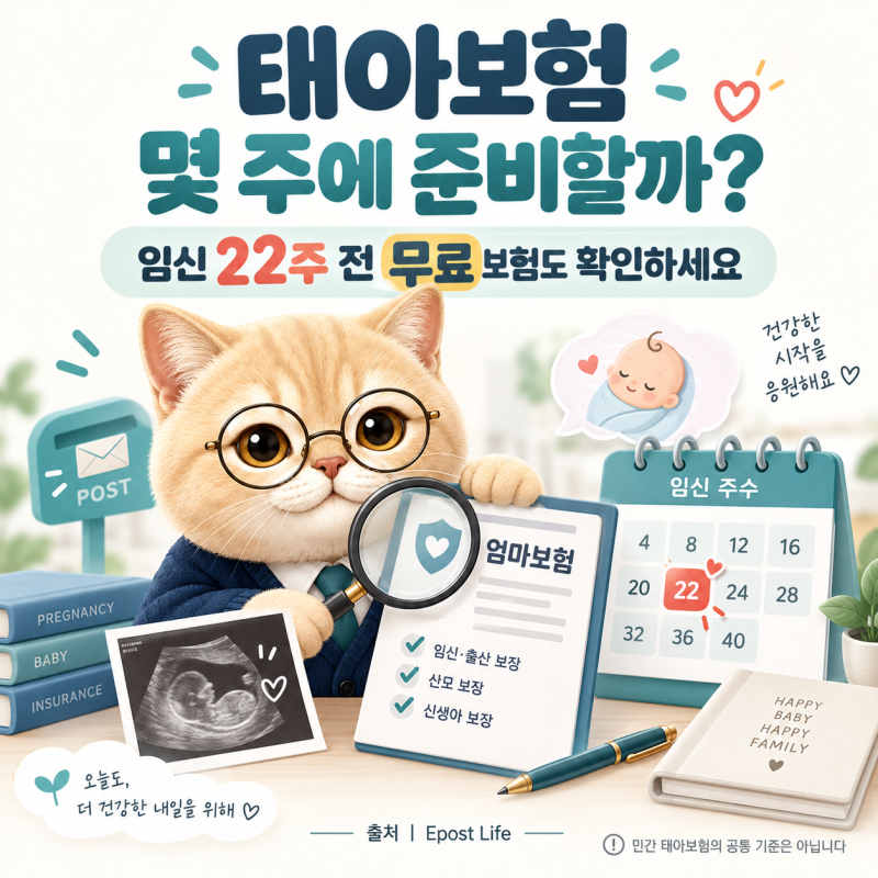 태아보험 가입시기, 우체국 무료 엄마보험도 같이 확인하세요