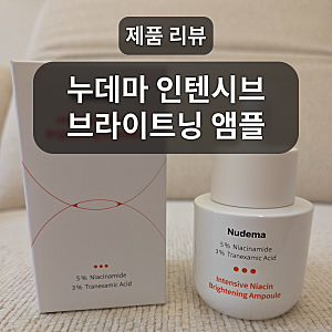 칙칙한 잡티케어를 위한 앰플: 누데마 인텐시브 나이아신 브라이트닝 앰플 솔직 후기
