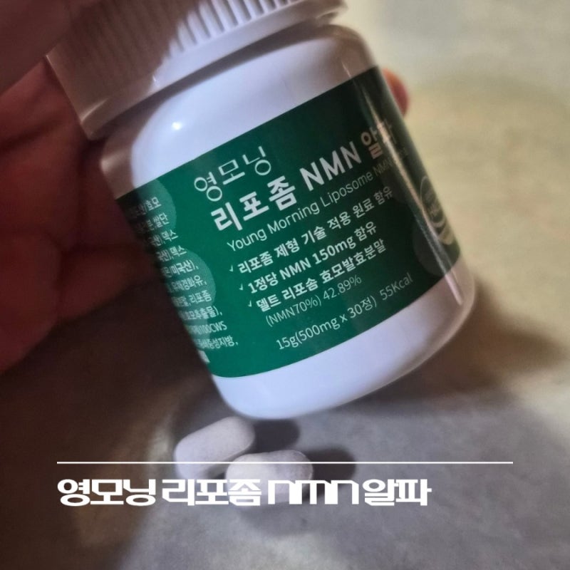 40대부터 챙겨본 하루루틴 영모닝 리포좀 NMN 알파 _ 15일 동안 매일 먹어본 후기