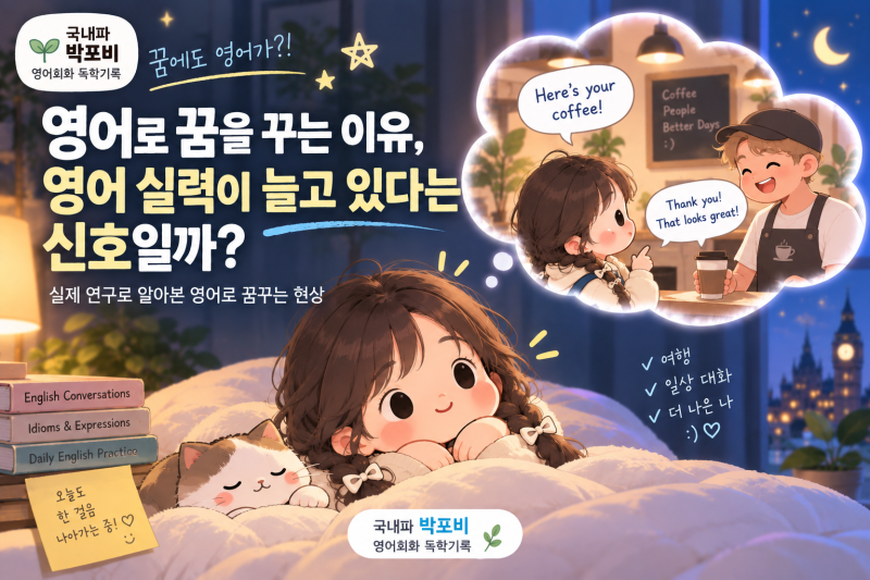 영어로 꿈을 꾸는 이유, 영어 실력이 늘고 있다는 신호일까?
