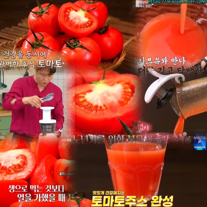알토란 토마토주스 만들기 박호영한의사 토마토쥬스 효능 레시피