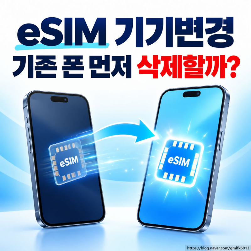eSIM 기기변경 방법, 기존 휴대폰에서 먼저 삭제해야 할까?