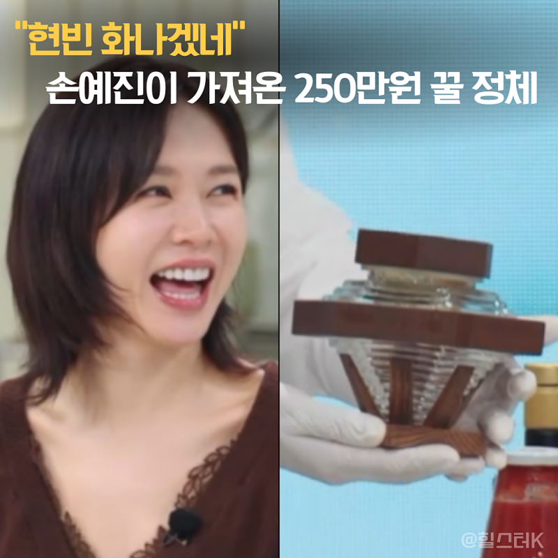 "현빈 화나겠네" 손예진이 '냉부해'에 가져온 250만원 꿀 정체(일요일예능)