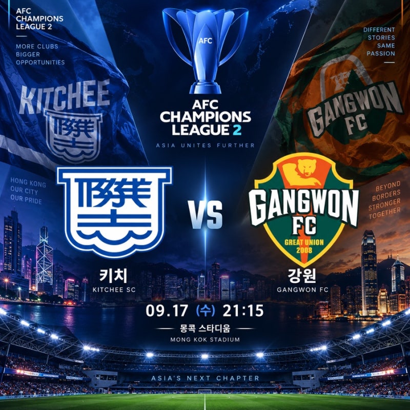 키치 강원FC ACL2 H조 1차전 프리뷰｜강원, 홍콩 원정에서 아시아 무대 다시 시작