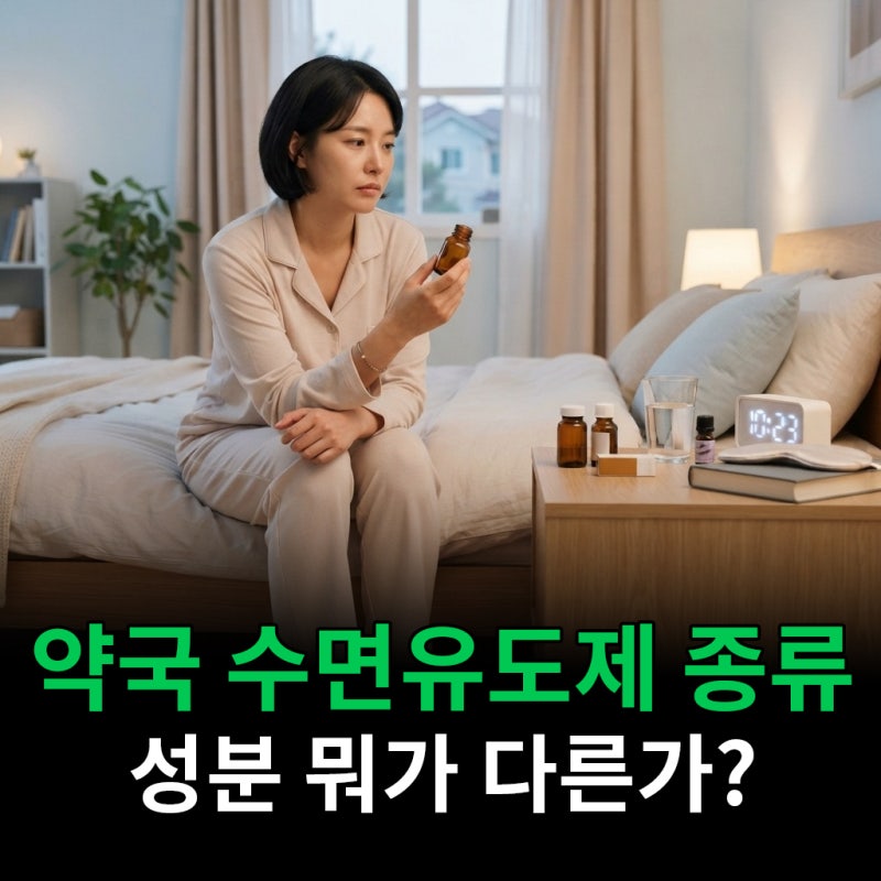 약국 수면유도제 종류 성분이 뭐가 다를까